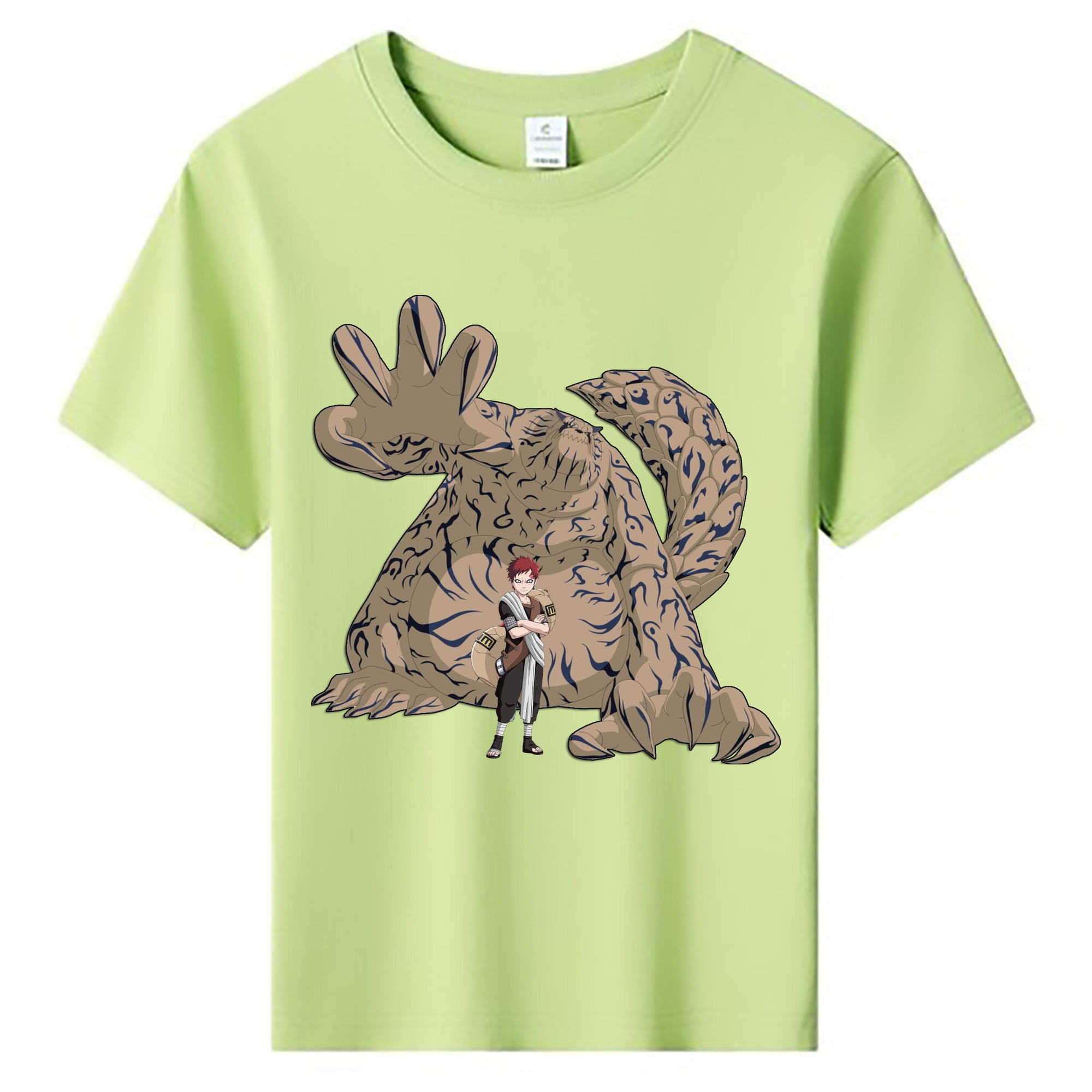 （画像用） NARUTO -ナルト- ガアラ Gaara 綿100％キッズTシャツ（フロントプリント）